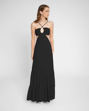 Load image into Gallery viewer, SOLID SILK CUT OUT MAXI DRESS
