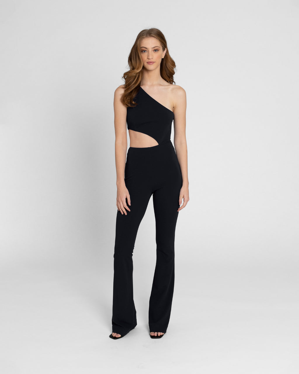 STRUCTURED HEAVY JERSEY CUT OUT JUMPSUIT